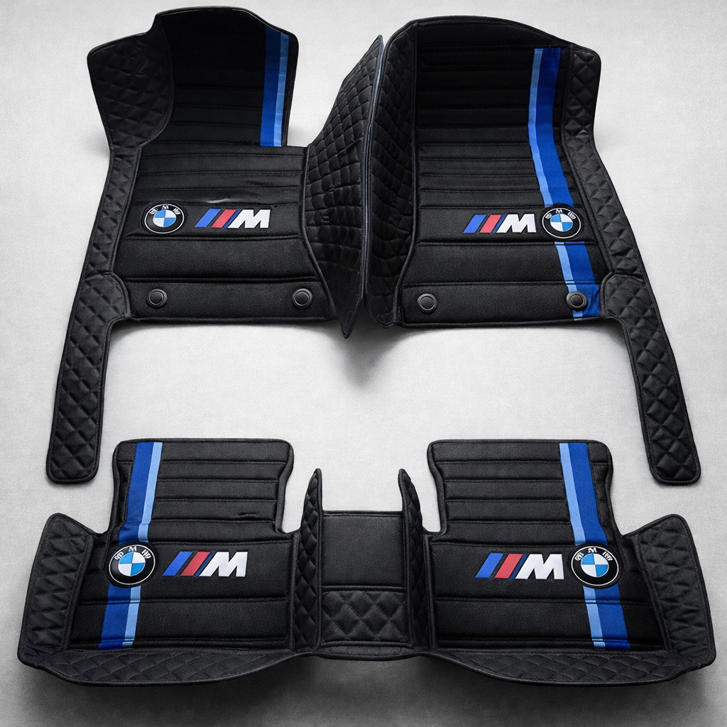 Prémium PVC és bőr autószőnyeg szett, minden időjáráshoz, vízálló – komplett első és hátsó készlet.