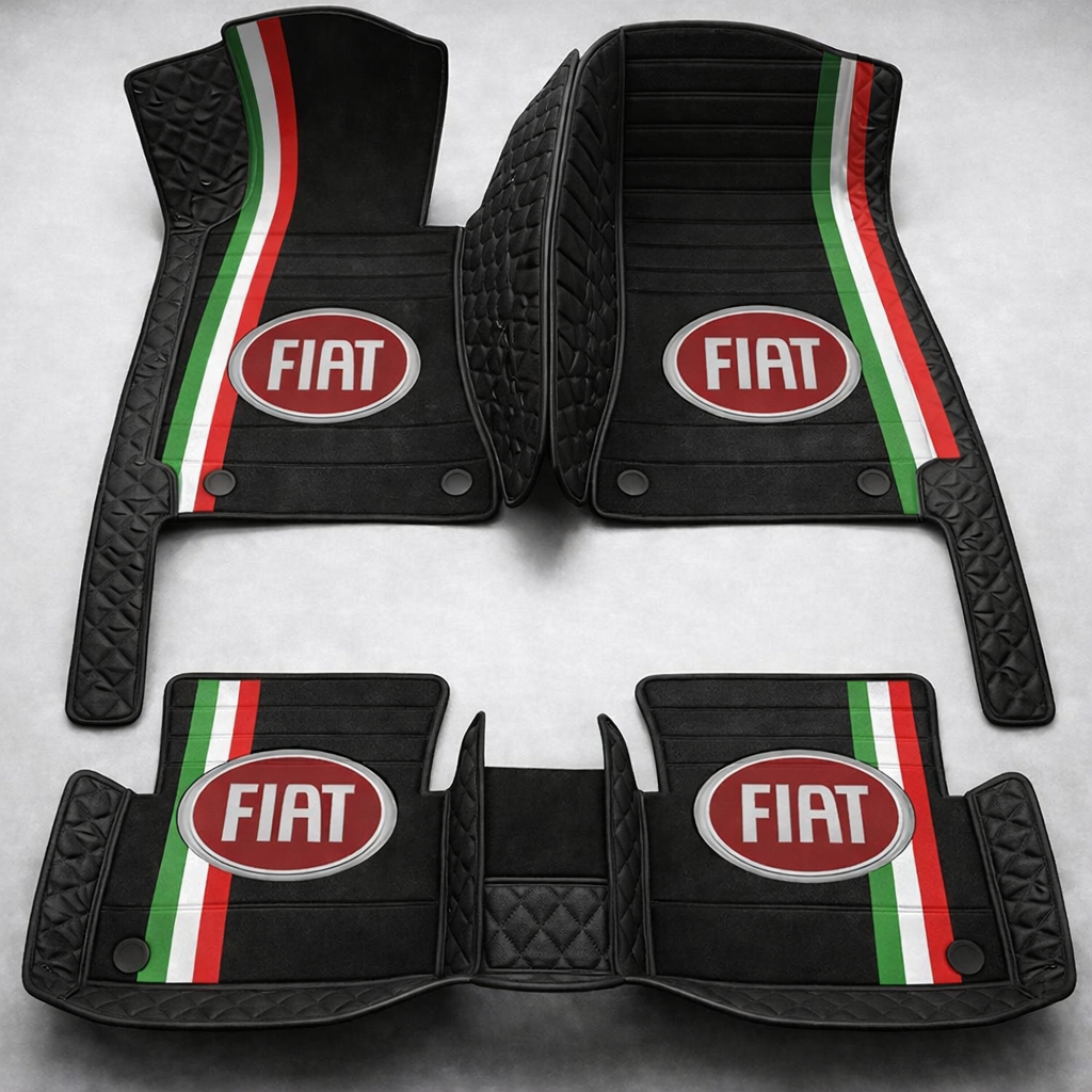 Prémium PVC és bőr autószőnyeg szett, minden időjáráshoz, vízálló – komplett első és hátsó készlet.