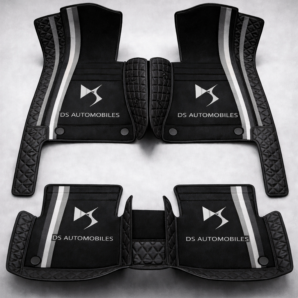 Prémium PVC és bőr autószőnyeg szett, minden időjáráshoz, vízálló – komplett első és hátsó készlet.