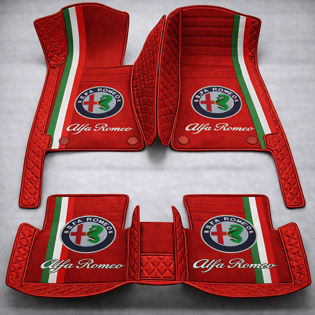 Prémium PVC és bőr autószőnyeg szett, minden időjáráshoz, vízálló – komplett első és hátsó készlet.