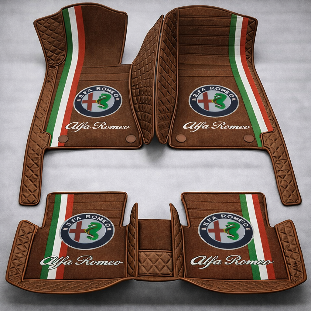 Prémium PVC és bőr autószőnyeg szett, minden időjáráshoz, vízálló – komplett első és hátsó készlet.