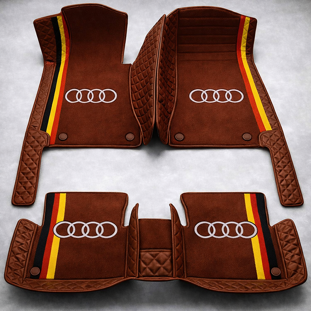 Prémium PVC és bőr autószőnyeg szett, minden időjáráshoz, vízálló – komplett első és hátsó készlet.