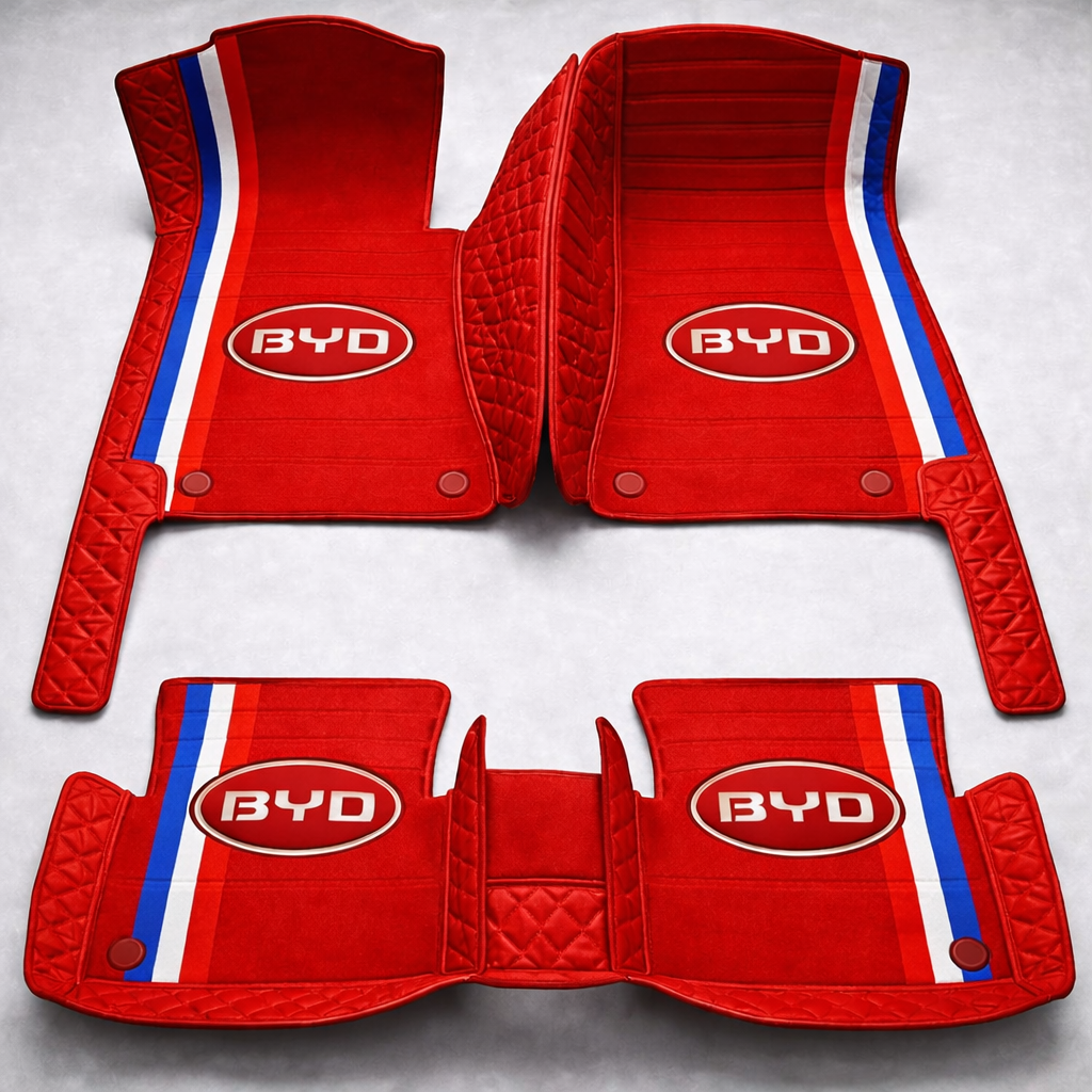 Prémium PVC és bőr autószőnyeg szett, minden időjáráshoz, vízálló – komplett első és hátsó készlet.