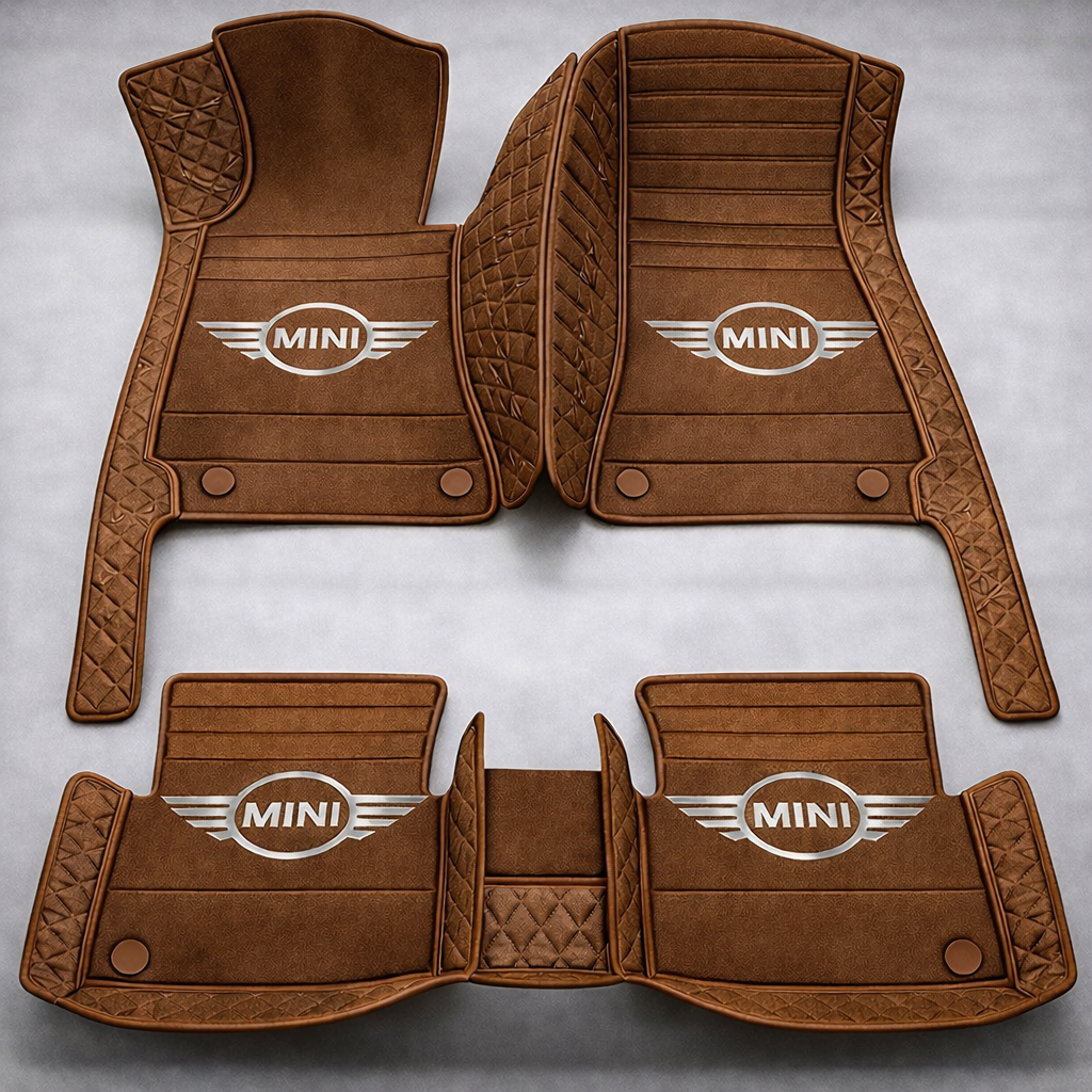 Prémium PVC és bőr autószőnyeg szett, minden időjáráshoz, vízálló – komplett első és hátsó készlet.