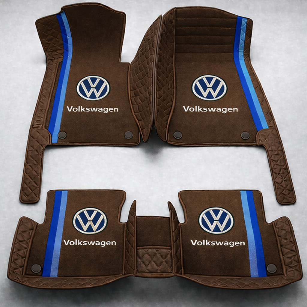 Prémium PVC és bőr autószőnyeg szett, minden időjáráshoz, vízálló – komplett első és hátsó készlet.