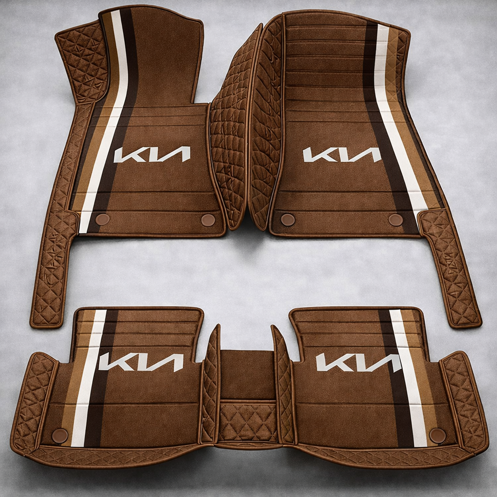 Prémium PVC és bőr autószőnyeg szett, minden időjáráshoz, vízálló – komplett első és hátsó készlet.