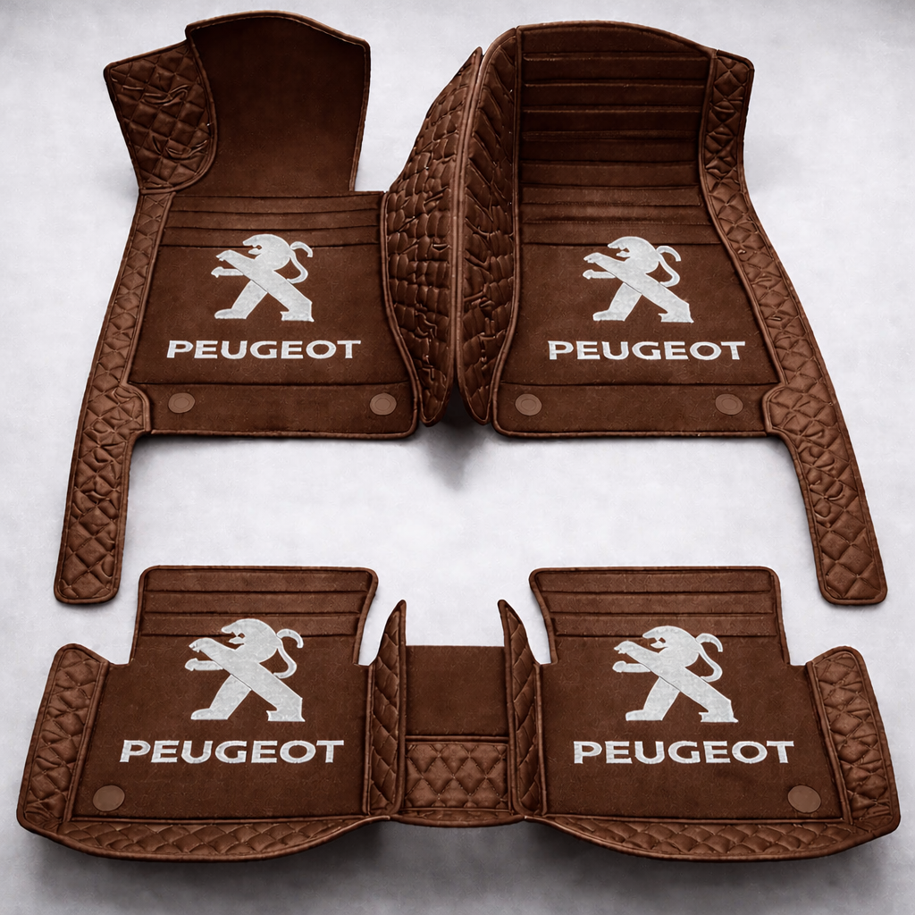 Prémium PVC és bőr autószőnyeg szett, minden időjáráshoz, vízálló – komplett első és hátsó készlet.