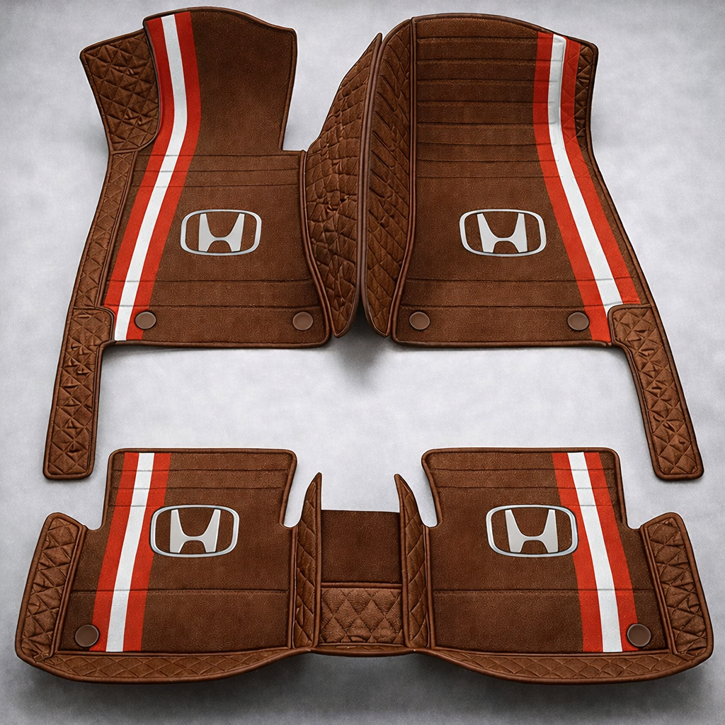 Prémium PVC és bőr autószőnyeg szett, minden időjáráshoz, vízálló – komplett első és hátsó készlet.