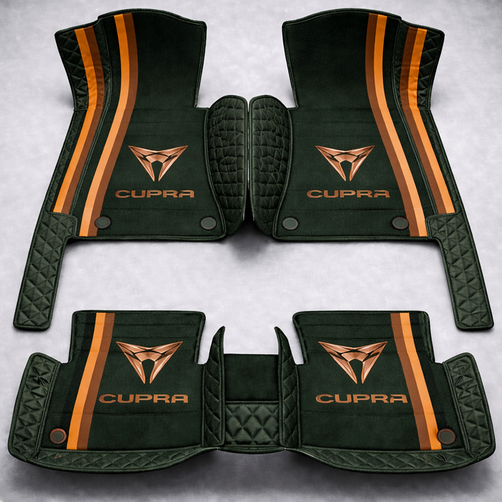 Prémium PVC és bőr autószőnyeg szett, minden időjáráshoz, vízálló – komplett első és hátsó készlet.