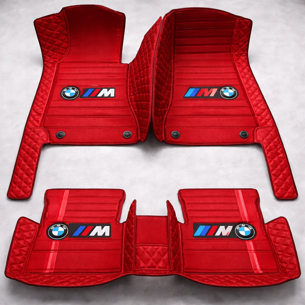 Prémium PVC és bőr autószőnyeg szett, minden időjáráshoz, vízálló – komplett első és hátsó készlet.