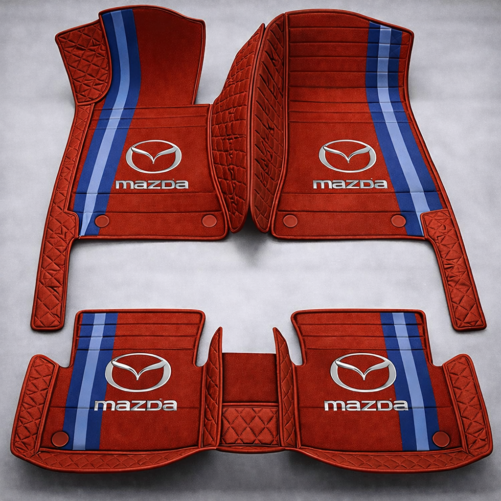 Prémium PVC és bőr autószőnyeg szett, minden időjáráshoz, vízálló – komplett első és hátsó készlet.