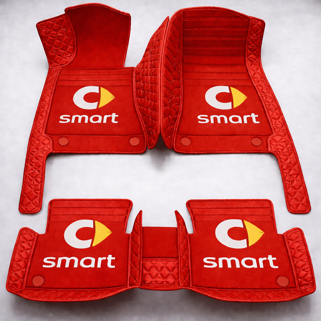 Prémium PVC és bőr autószőnyeg szett, minden időjáráshoz, vízálló – komplett első és hátsó készlet.